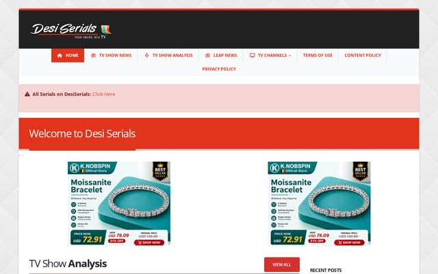 Screenshot of desiserials.info