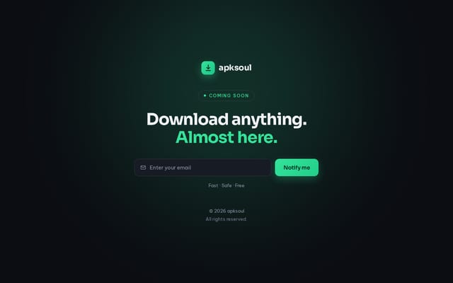 Screenshot of apksoul.net