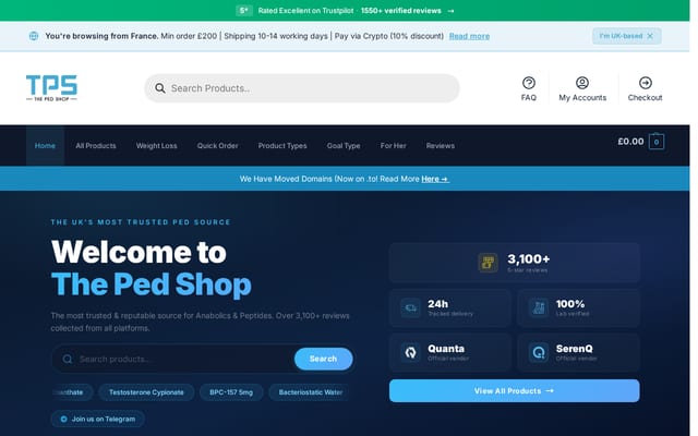 Screenshot of thepedshop.is
