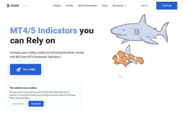 Screenshot of fxssi.com