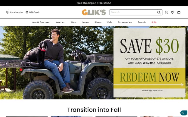 Screenshot of gliks.com