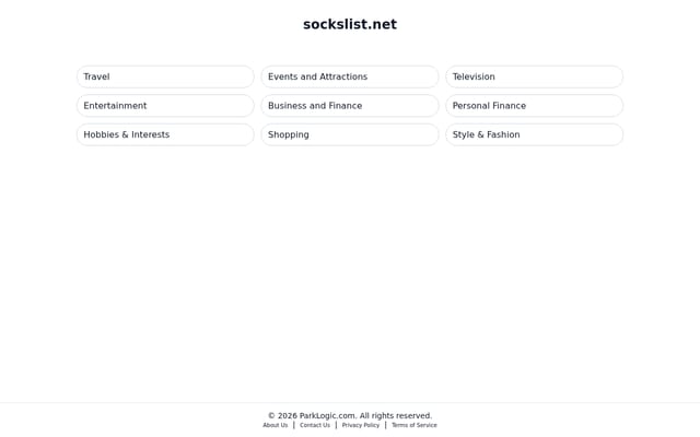 Screenshot of sockslist.net