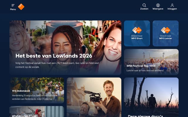 Screenshot of npo1.nl