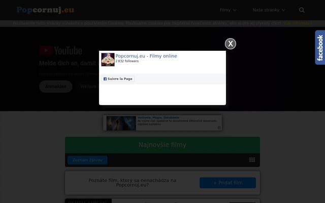 Screenshot of popcornuj.eu