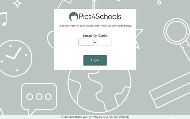 Screenshot of pics4schools.com