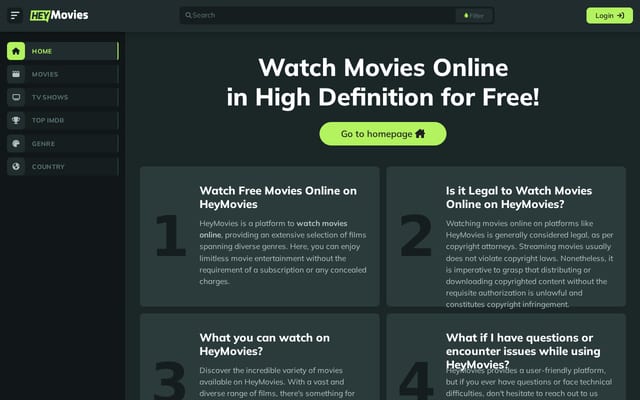 Screenshot of heymovies.stream