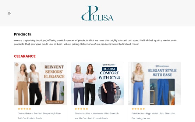 Screenshot of pulisa.com