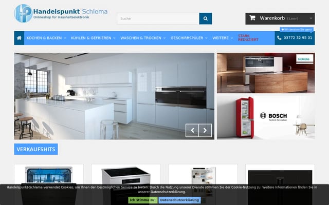 Screenshot of handelspunkt-schlema.de