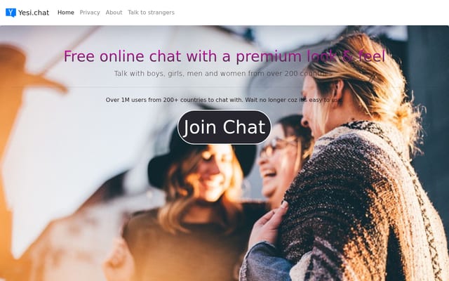 Screenshot of yesi.chat