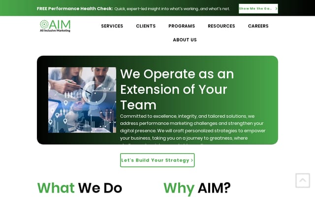 Screenshot of allinclusivemarketing.com