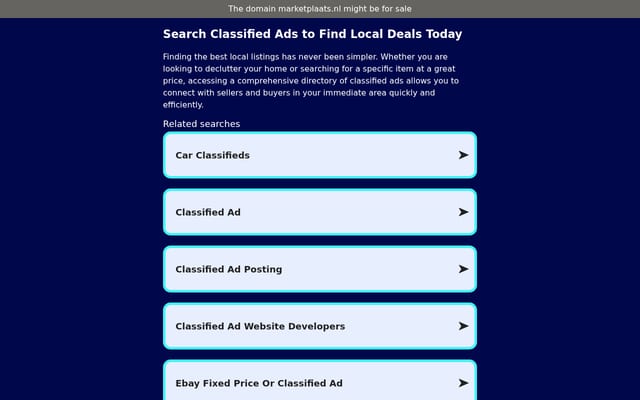 Screenshot of marketplaats.nl