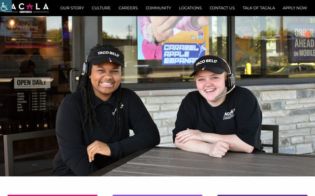 Screenshot of tacala.com