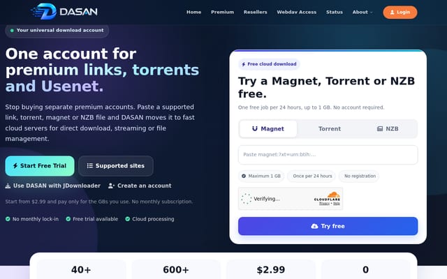 Screenshot of dasan.co