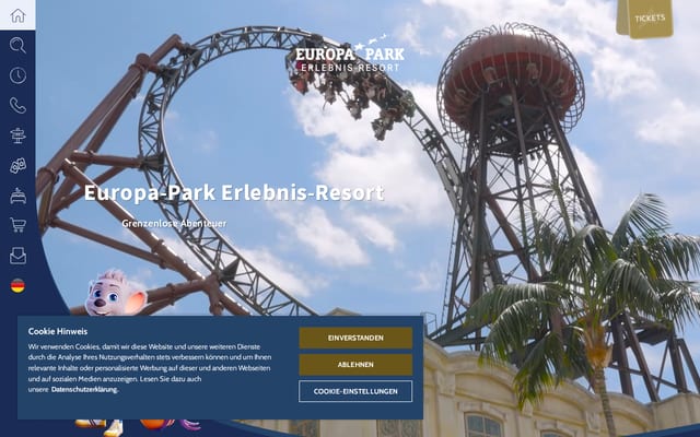 Screenshot of europapark.de