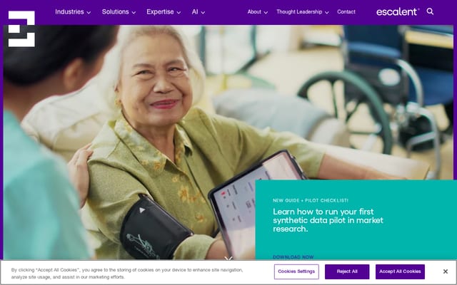 Screenshot of escalent.co