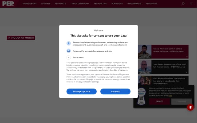 Screenshot of pep.ph