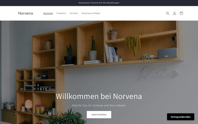 Screenshot of norvena.de