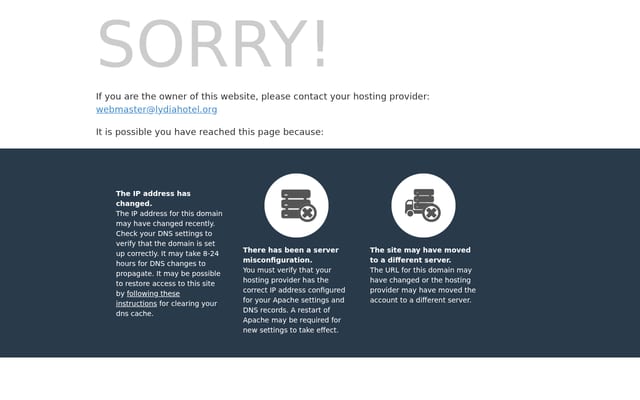 Screenshot of lydiahotel.org