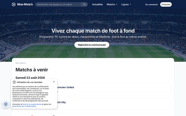 Screenshot of mon-match.com
