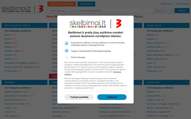 Screenshot of skelbikas.lt