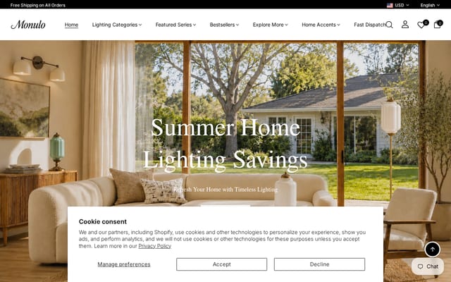 Screenshot of monulo.com