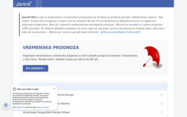 Screenshot of jamrik.net