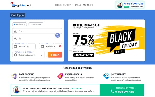 Screenshot of myticketdeal.com