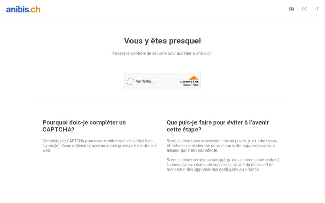 Screenshot of anibis.ch