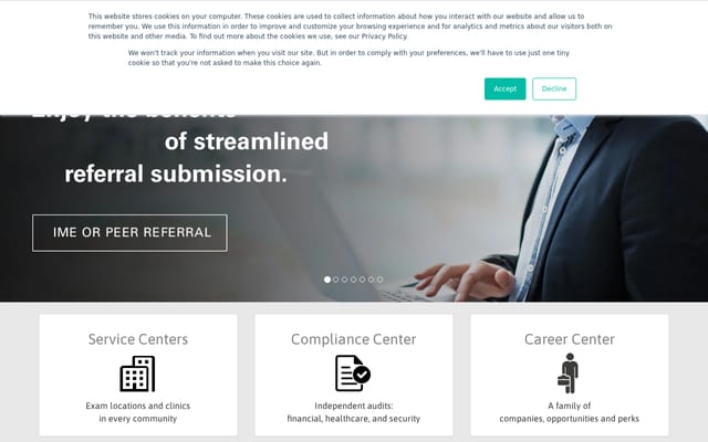 Screenshot of nmg-ime.com