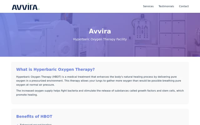 Screenshot of avvira.com