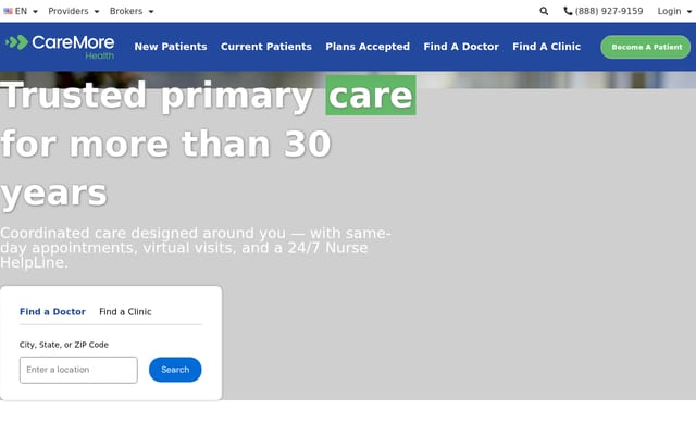 Screenshot of carelonhealth.com