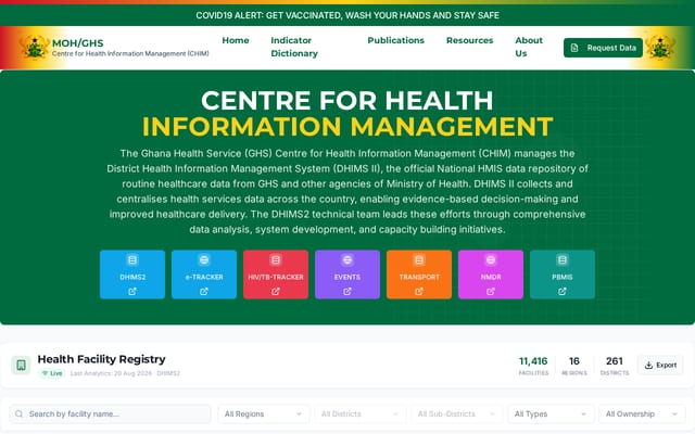 Screenshot of chimgh.org