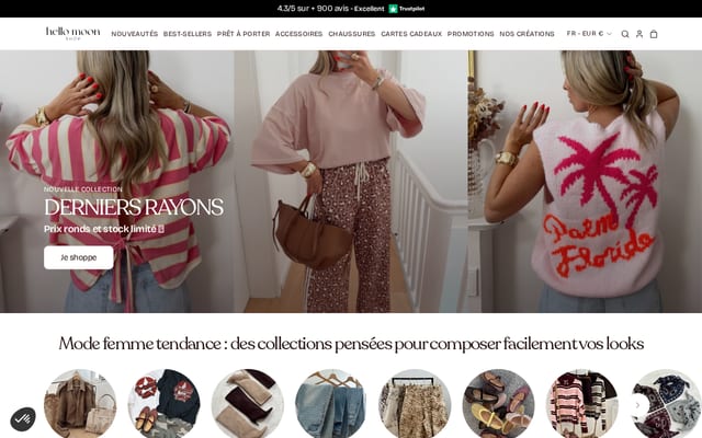 Screenshot of hellomoon-shop.com