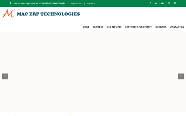 Screenshot of macerptechnologies.com