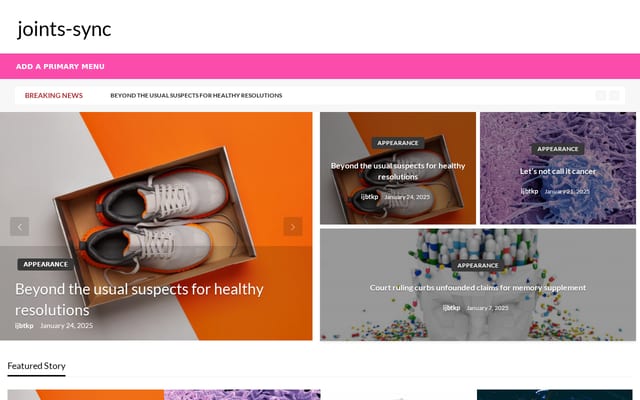 Screenshot of joints-sync.com