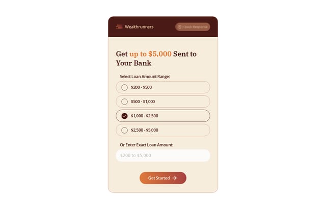 Screenshot of wealthrunners.com
