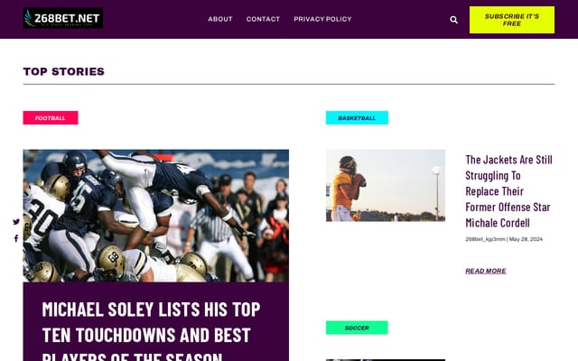 Screenshot of 268bet.net