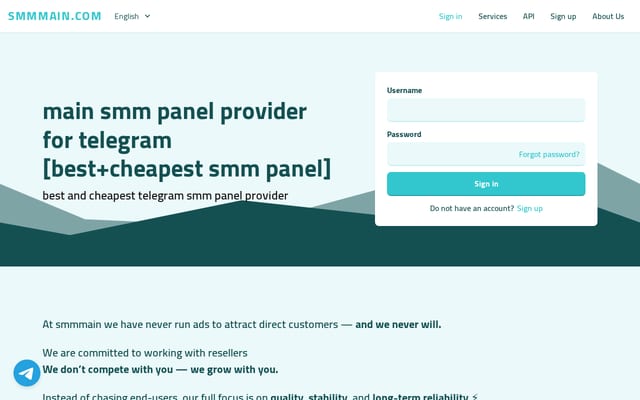Screenshot of smmmain.com