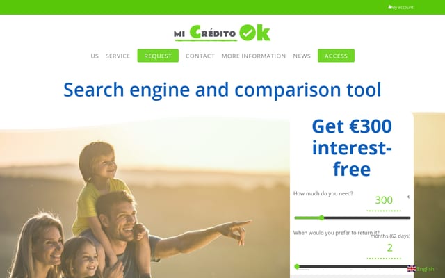 Screenshot of micredito-ok.com