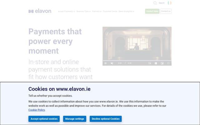 Screenshot of opayo.ie