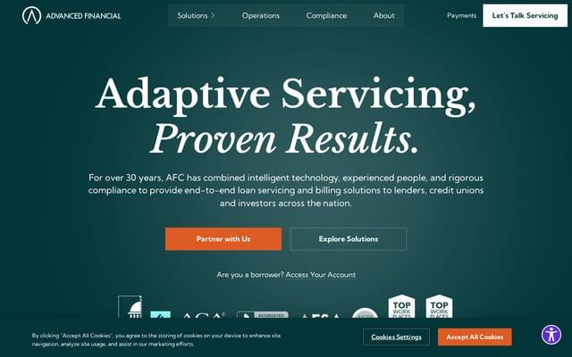 Screenshot of advancedfinancialcompany.com