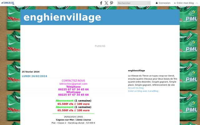 Screenshot of enghienvillage.canalblog.com