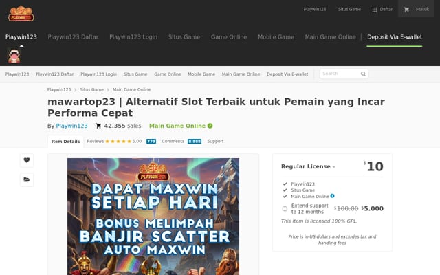 Screenshot of mawartop23.online