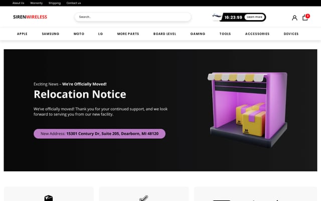 Screenshot of sirenwireless.com