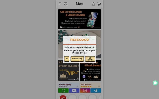 Screenshot of mascoco.cc