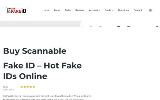 Screenshot of hotfakeid.com