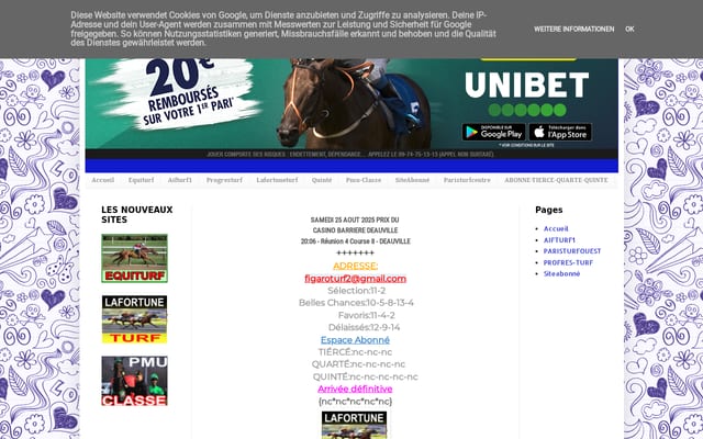 Screenshot of figaroturf2.blogspot.com