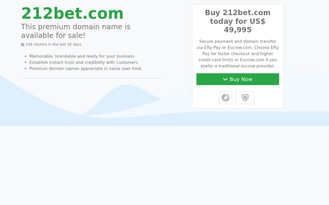 Screenshot of 212bet.com