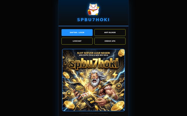 Screenshot of spbu7hoki.site
