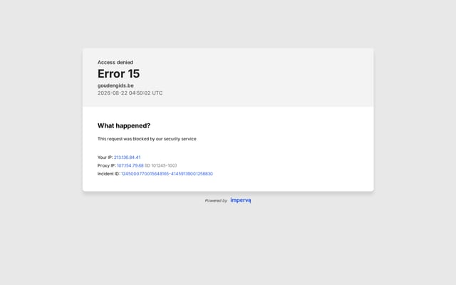 Screenshot of goudengids.be